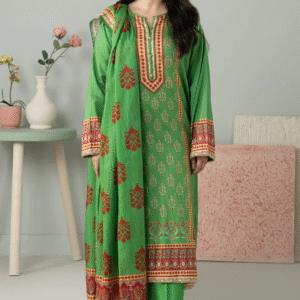 Green Kurta Dupatta Trouser