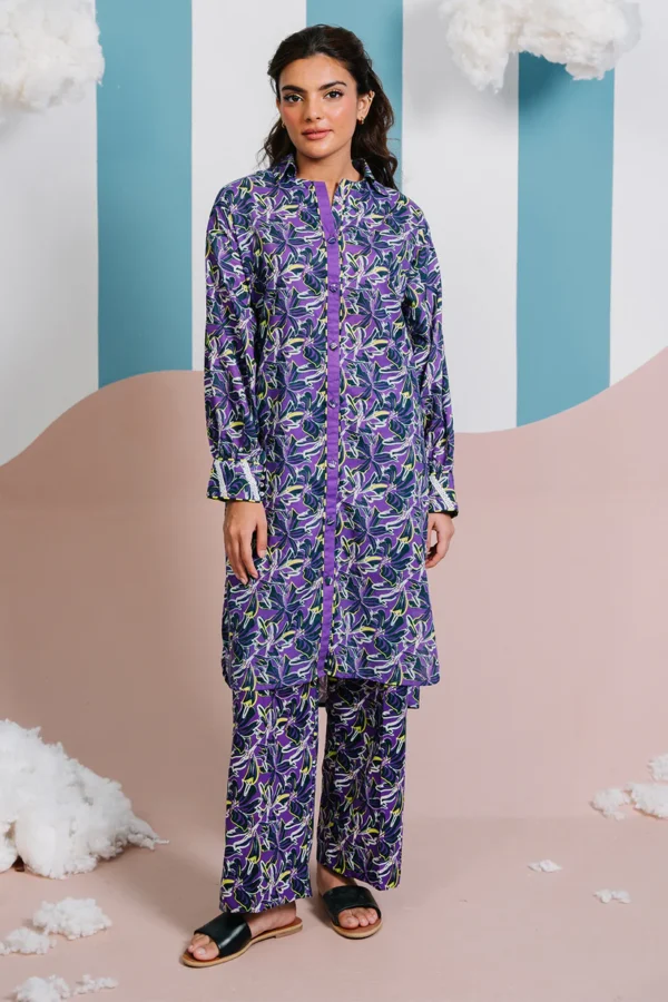 Purple Kurta Trouser