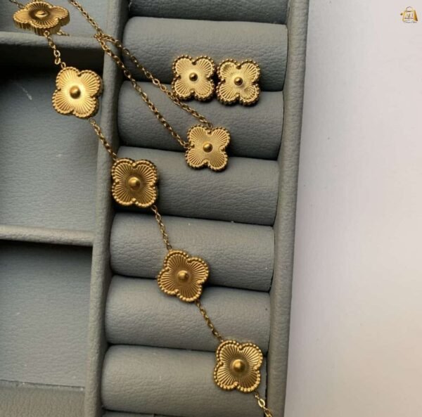 Stainless steel Golden clover combo set